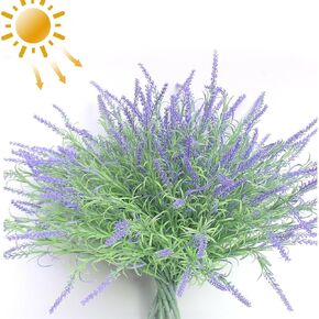 alyptus نباتات صناعية مقاومة للأشعة فوق البنفسجية في الهواء الطلق 16 حزمة من السرخس المزيفة والأوراق الخضراء والخضرة الصناعية، والزهور البلاستيكية للشرفة الأمامية في الهواء الطلق، والفناء، والمزارعين، والديكور، وديكورات الحديقة (السرخس) in Kuwait