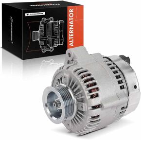 A-Premium Alternator Compatible with Honda Odyssey 2000 3.5L & Acura TL 1999-2003, CL 2001-2003, 12V 105A 6-Groove Pulley Clockwise, Replace# 06311P8EA21RM, 06311PGE506RM