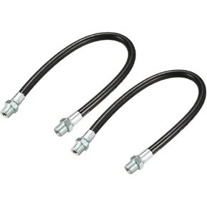uxcell 11.8" Flexible Extension Grease Hose Hard Reach Area 4500PSI 1/8" NPT Thread 2pcs