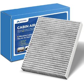 ARANA CF11643 Cabin Air Filter With Activated Carbon, CP643 Replacement For Audi A3 Q3 Rs3 S3 Tt Tts, Arteon Atlas Golf Gti Jetta Taos Tiguan, 1 Pack