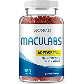 Eye Vitamins - AREDS 2 Based Formula - Eye Vitamin with Lutein & Zeaxanthin for Macular Health - Vision Supplements for Adults - 180 Softgels Support & Care for Eyes - Made in USA