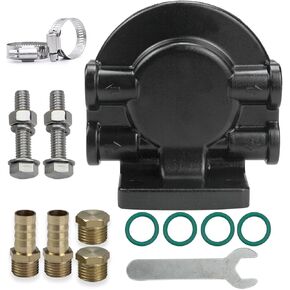 UF-10K Fuel Filter Water Separator Assembly Compatible with Marine Outboard Motor Mercury Yamaha Suzuki Tohastsu Outboard Engine, Universal Filter with Wrench and Extra Filter Element