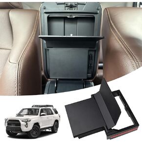 BESTAOO One-Touch Hidden Storage Box for Toyota 4Runner Accessories Compatible with 2010-2022 2023 2024 Toyota 4Runner Center Console Organizer Armrest Interior Accessories