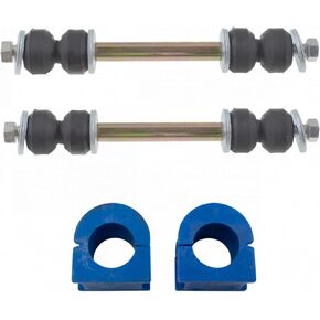 TRQ Front Suspension Kit Sway Bar Bushing Set Sway Bar Stabilizer Link Compatible with 07-20 Cadillac Chevrolet GMC