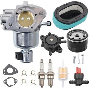 32-853-67-S Carburetor Compatible with Kohler 7000 Series KT725 KT730 KT735 KT740 KT745, Replaces 32-853-63S,16-853-19S,3285367S,Includes Oil Filter & Air Filter & Fuel Filter & Fuel Pump