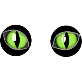 Cat Eye Magnets, Creepy Halloween Magnetic Indoor Outdoor Home Decor, Holiday Car Decorations, Set of 2, 3 Inches