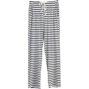 Women's Modal Sleepwear Pajama Pants Spring Summer Striped Comfortable Home Pants Bottoms With Pocket
