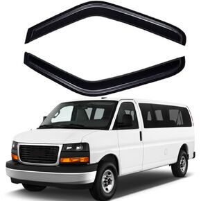Original 4pcs Window Shade, Outside Mount Tape-On Rain Guards Set, Nice Side Window Visors Compatible with 2015-2020 Cadillac Escalade ESV & Chevy Suburban & GMC Yukon XL 94966