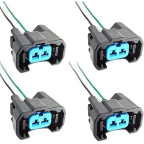 4PCS Fuel Injectors Harness Connector Plug ‎06164-PCA-000 06164-PCC-000 Fits For Suzuki GSXR 600 750 1000 Hayabusa GSX1300 15710-24F00 FJ799