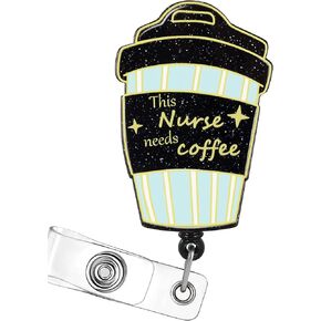 Heart Badge Reel Holder Retractable with ID Clip for Nurse Nursing Name Tag Card Anatomy Anatomical Cardiac Nursing Student Doctor RN LPN Medical Assistant Work Alligator Clip Badge Accessories