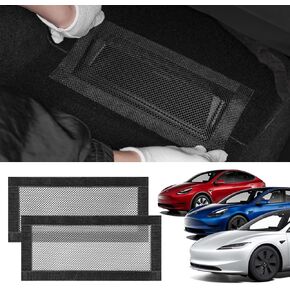 YONZEE Backseat Air Vent Cover for Tesla Model 3 & Model Y (2017-2024) – 2-Pack Rear Seat Airflow Outlet Protector with Upgraded Mesh and Velcro, Air Vent Accessories
