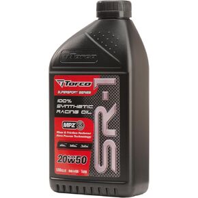 Torco A162055C SR-1 20w50 Synthetic Racing Oil Bottle - 1 Liter, (Case of 12)