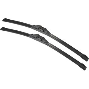 X AUTOHAUX 1 Pair 21"+21" Front Windshield Wiper Blade for Audi TT 2003-2006 Replacement Set with Upgraded Stability All Weather Side-Lock, Not J/U Hook