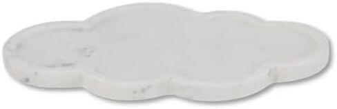 Cruiser’s Caché | 11" Natural Marble Tray | White Calacatta Marble Tray for Vanity, Kitchen, and Bathroom Counter in Kuwait