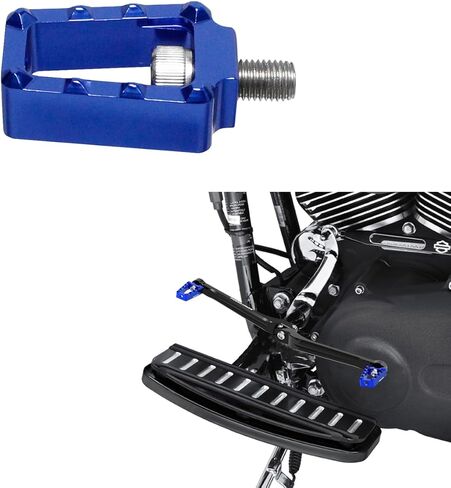 POWER JAMES Blue Mini Clutch Shifter Shiftpeg Footpeg أدوات التحكم في القدم تناسب هارلي ديفيدسون Softail Dyna Sportster Touring (Shift Peg، أزرق) in Kuwait