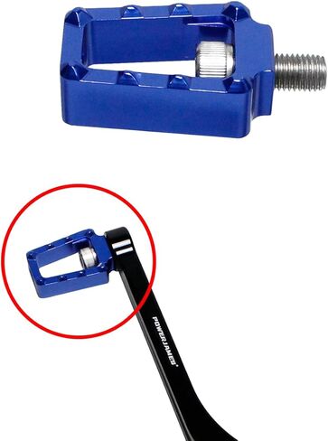 POWER JAMES Blue Mini Clutch Shifter Shiftpeg Footpeg أدوات التحكم في القدم تناسب هارلي ديفيدسون Softail Dyna Sportster Touring (Shift Peg، أزرق) in Kuwait