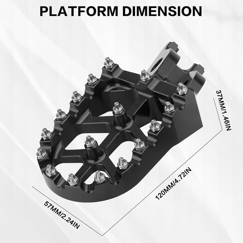 Motorcycle CNC Footpegs Dirt Bike Rest Pedal Foot Pegs Compatible with CR125 CR250 CRF150R CRF250R CRF250X CRF250RX CRF450R CRF450RX CRF450X CRF450L CRF250L Black in Kuwait