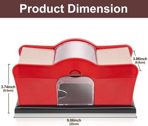 No Jammed Playing Cards Manual Hand Crank Card Shuffler,with 2 Decks of Playing Cards,for Blackjack, Uno, Poker, Omaha; Quiet, Casino Equipment Card Shuffling Machine for Playing Cards in Saudi Arabia