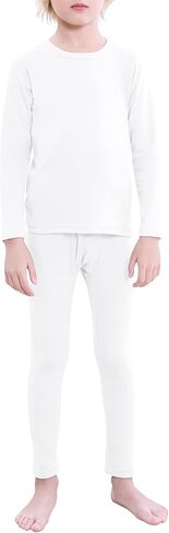 مجموعة ملابس داخلية حرارية للأولاد من Zando للأطفال، ملابس داخلية طويلة، طبقة أساسية ناعمة للأطفال للأولاد الكبار والبنات والشتاء والأطفال والمراهقين in Kuwait