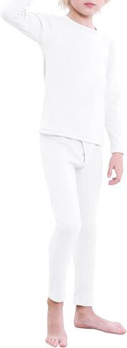 مجموعة ملابس داخلية حرارية للأولاد من Zando للأطفال، ملابس داخلية طويلة، طبقة أساسية ناعمة للأطفال للأولاد الكبار والبنات والشتاء والأطفال والمراهقين in Kuwait