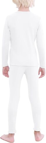 مجموعة ملابس داخلية حرارية للأولاد من Zando للأطفال، ملابس داخلية طويلة، طبقة أساسية ناعمة للأطفال للأولاد الكبار والبنات والشتاء والأطفال والمراهقين in Kuwait