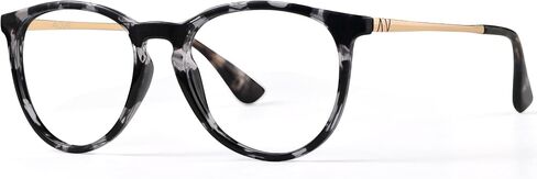 Blue Light Blocking Glasses Round Computer Eyeglasses Reduce Eyestrain UV Glare Women AB3301 in Saudi Arabia