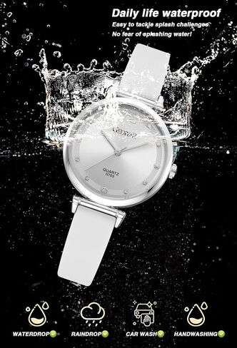 Women's Waterproof Wrist Watch for Students,Nurse,Medical Professionals,Easy Read Dial,Silicone Band,Water Resistant Quartz Analog Ladies Watches in Saudi Arabia