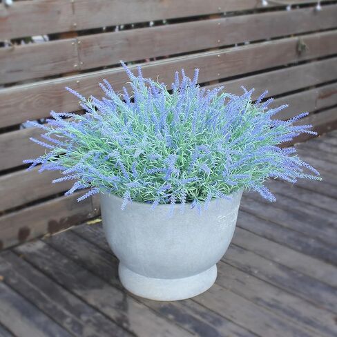 alyptus نباتات صناعية مقاومة للأشعة فوق البنفسجية في الهواء الطلق 16 حزمة من السرخس المزيفة والأوراق الخضراء والخضرة الصناعية، والزهور البلاستيكية للشرفة الأمامية في الهواء الطلق، والفناء، والمزارعين، والديكور، وديكورات الحديقة (السرخس) in Kuwait