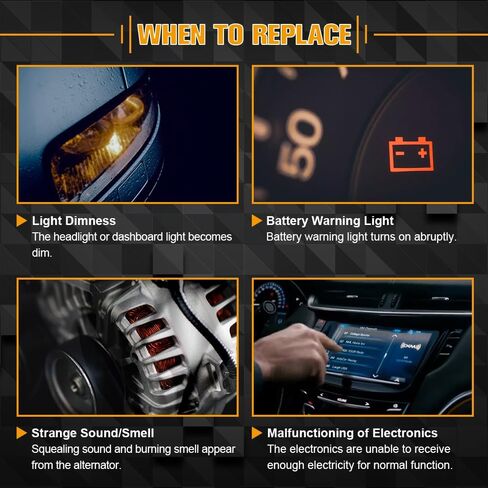 مولد جديد 100A 12 فولت متوافق مع قاعدة تويوتا كامري LE SE XLE سيدان 2.5L 2010-2011، استبدل 11516 1042102650 in Kuwait