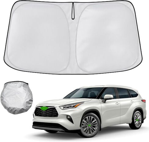 Windshield Sun Shade Foldable Compatible 2015 2016 2017 2018 2019 2020 2021 2022 2023 2024 Fo-rd Mustang (NOT for Fo-rd Mustang Mach-E),Front Window Heat Protection Visor Accessories in Saudi Arabia