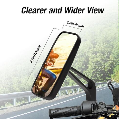 8 مللي متر 10 مللي متر مرايا الرؤية الخلفية العالمي الجانب مرآة تعديل استبدال ل كروزر المروحية بجولة الشارع عارية الطريق دراجة سكوتر الدراجة in Saudi Arabia