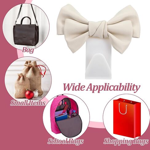 2Pcs Car Purse Hooks, Car Hooks for Headrest Cute Bow Car Seat Headrest Hooks for Women Car Hooks for Purses(White) in Saudi Arabia