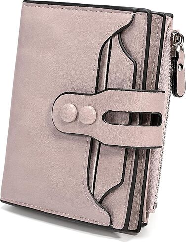 UTO Small Wallet for Women PU Leather Leaf Pendant Card Holder Organizer Coin Purse B Light Blue in Kuwait