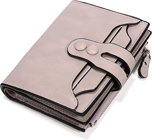 UTO Small Wallet for Women PU Leather Leaf Pendant Card Holder Organizer Coin Purse B Light Blue in Kuwait