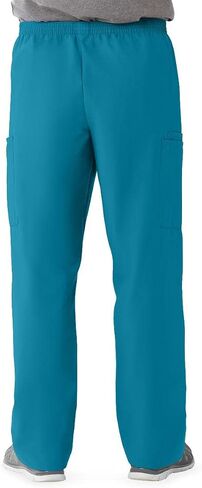 Medline AngelStat Unisex Elastic-Waist No-Drawstring-Waist Cargo Scrub Pants, Charcoal, Size X-Large, Regular Inseam in Saudi Arabia