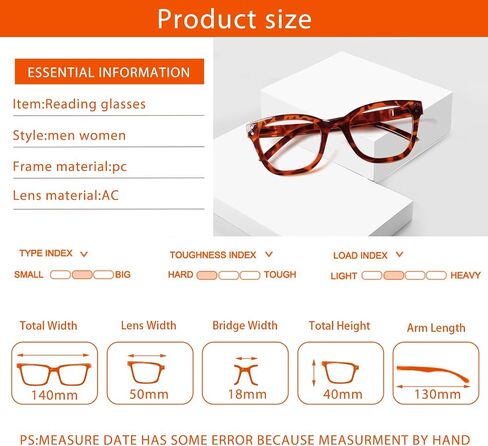 JOSCHOO Reading Glasses 6 Pack Blue Light Blocking Readers Spring Hinge Glasses for Reading for Men and Women in Saudi Arabia