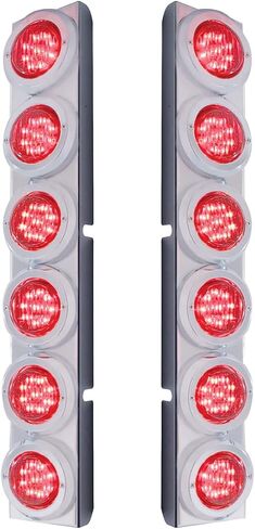 United Pacific 37349 - Rear Ss Air Cleaner Light Bar With Bracket For Peterbilt Trucks - Reflector/Clearance/Marker Ligh in Saudi Arabia