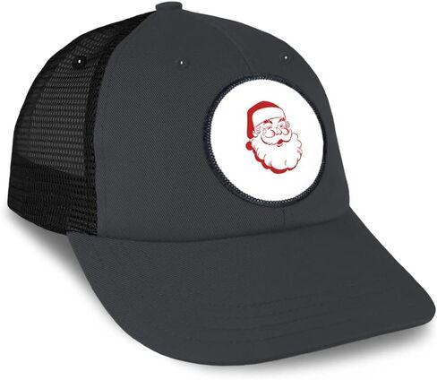Patch Hat Trucker Baseball Cap Charismas Santa Vintage Look Saint Nick Cotton in Saudi Arabia
