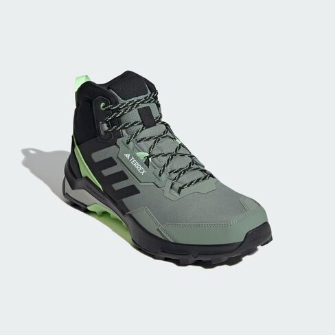 adidas Men's Terrex AX4 Mid Top Gore-TEX Hiking Sneaker, Olive Strata/Wonder Beige/Black, 9.5 in Saudi Arabia