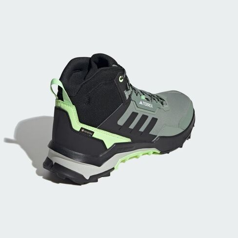 adidas Men's Terrex AX4 Mid Top Gore-TEX Hiking Sneaker, Olive Strata/Wonder Beige/Black, 9.5 in Saudi Arabia