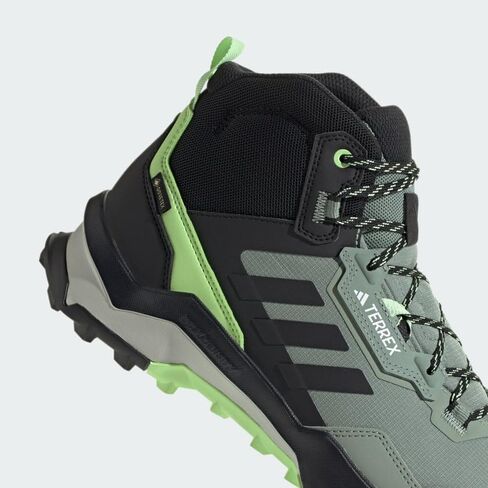 adidas Men's Terrex AX4 Mid Top Gore-TEX Hiking Sneaker, Olive Strata/Wonder Beige/Black, 9.5 in Saudi Arabia