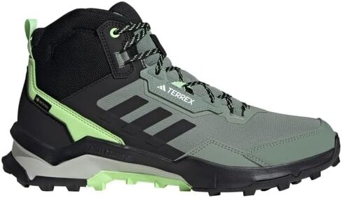 adidas Men's Terrex AX4 Mid Top Gore-TEX Hiking Sneaker, Olive Strata/Wonder Beige/Black, 9.5 in Saudi Arabia