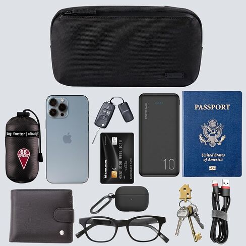 حقيبة كتف EDC Minimalist Crossbody للرجال والنساء - حقيبة ظهر على الكتف - محفظة حقيبة هاتف RFID (صغيرة 1.5 لتر) in Kuwait