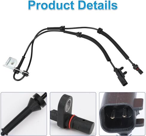 2 Pcs ABS Wheel Speed Sensors Compatible with Chrysler Town & Country Dodge Grand Caravan Ram C/V 3.6L V6 2012 2013 2014 2015, Front Left & Right abs Sensors, Replacement for ALS2381, 8128181AA in Saudi Arabia