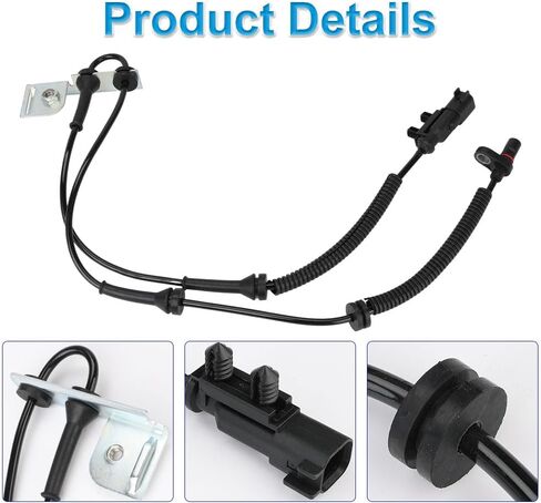 2 Pcs ABS Wheel Speed Sensors Compatible with Chrysler Town & Country Dodge Grand Caravan Ram C/V 3.6L V6 2012 2013 2014 2015, Front Left & Right abs Sensors, Replacement for ALS2381, 8128181AA in Saudi Arabia