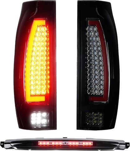 مصباح خلفي LED من Tresound لسيارة Chevy Avalanche 1500 2500 2002 2003 2004 2005 2006، مجموعة الضوء الخلفي، GM2801153 in Kuwait