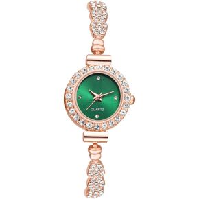 Avaner Women's Rhinestone Bracelet Watches: Slim Strap Small Face Analog Quartz Ladies Elegant Dress Wrist Watches
