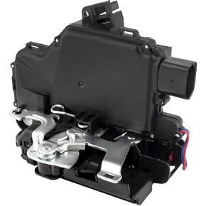 Door Lock Latch Actuator 3B1837016A Front Right Hand Passenger Side Compatible with Volkswagen VW Beetle Golf GTI Passat Rabbit (8 PIN)