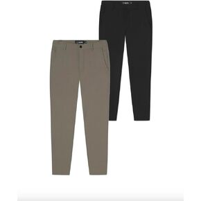 Cuts 2 Pack Men's Jogger Pants, Lightweight, 4 Pockets, Black, Canyon, Size-XSmall