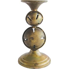 Creative Co-Op Metal Candleholder with Jingle Bell Base, Antique Brass Finish in Kuwait